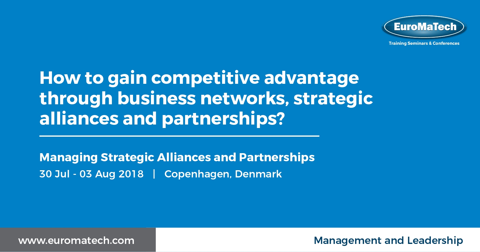 Managing Strategic Alliances and Partnerships Training Course
