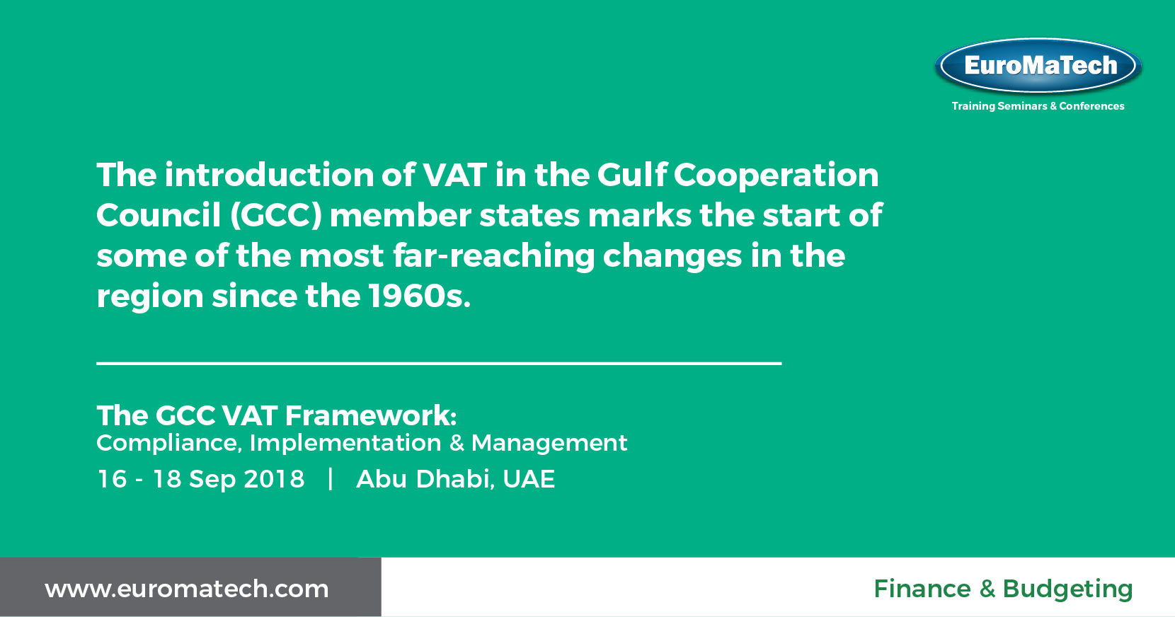 The GCC VAT Framework Training Course